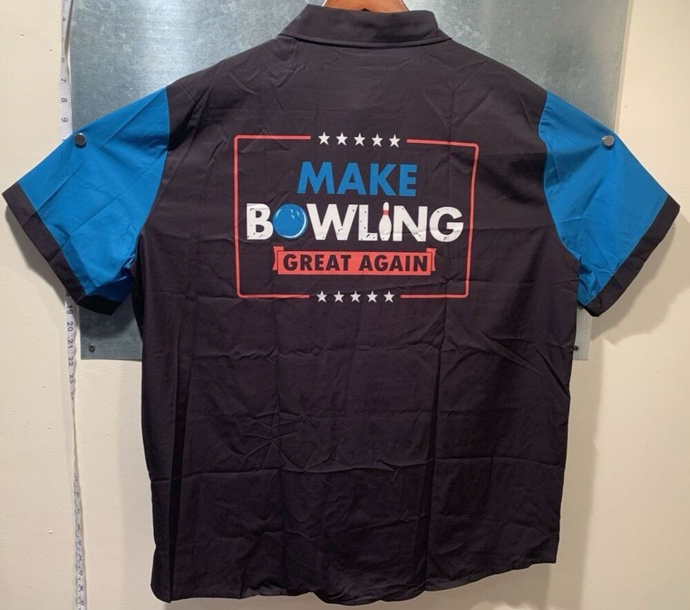 America 250 Bowling Shirt "Make Bowling Great Again" Hawaiian NEW w/o Tags XXL